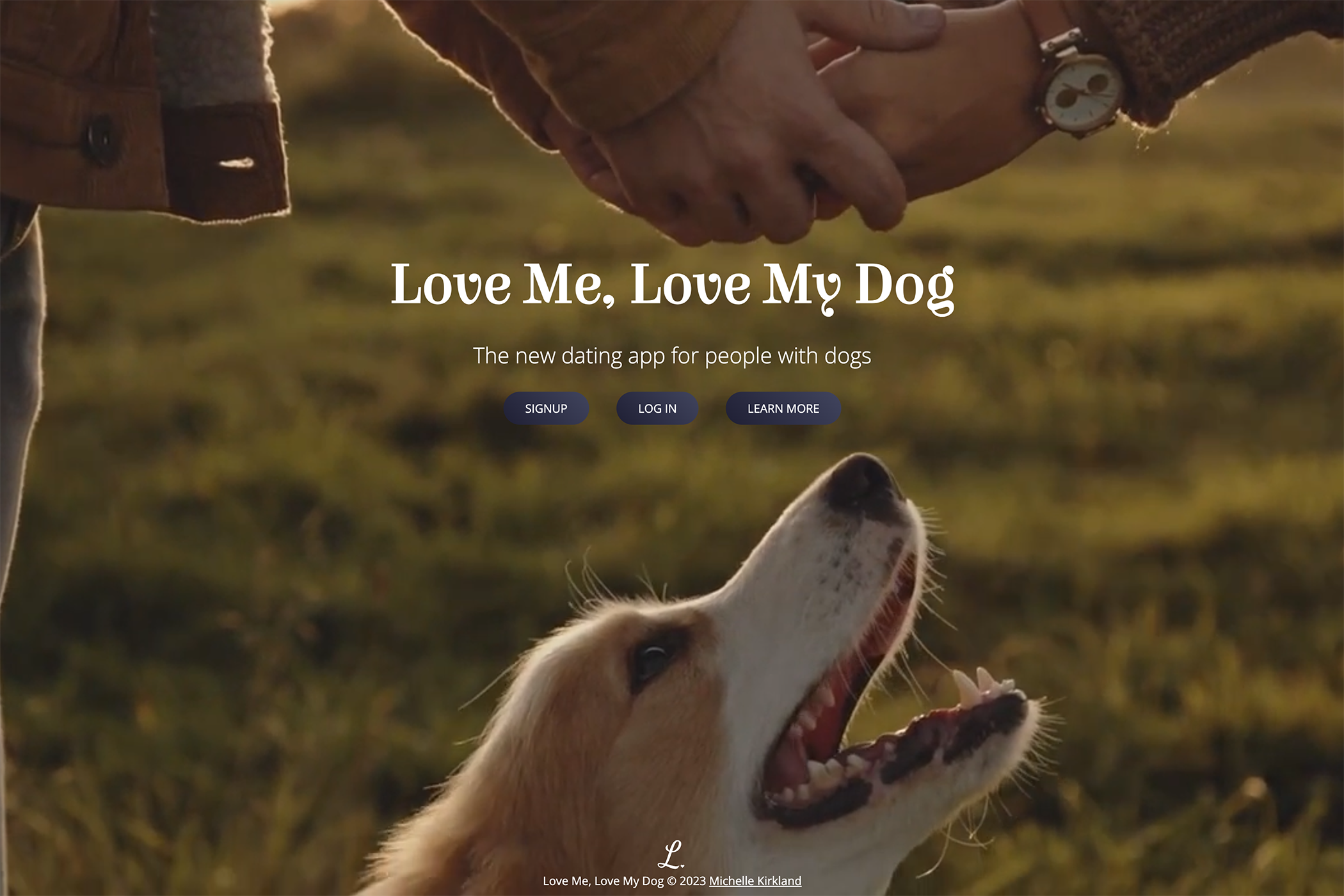 Love Me, Love My Dog Homepage