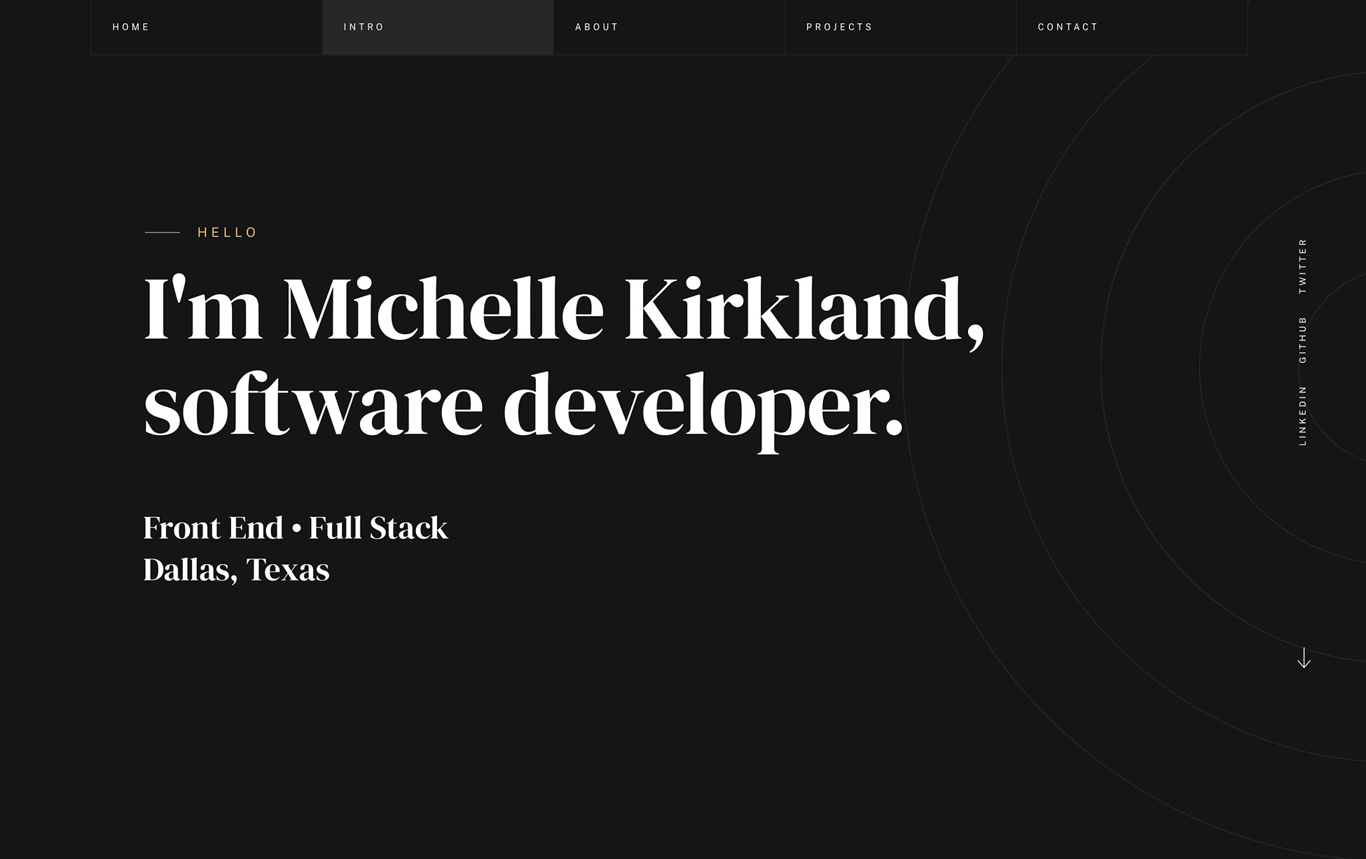 Michelle Kirkland, Software Developer